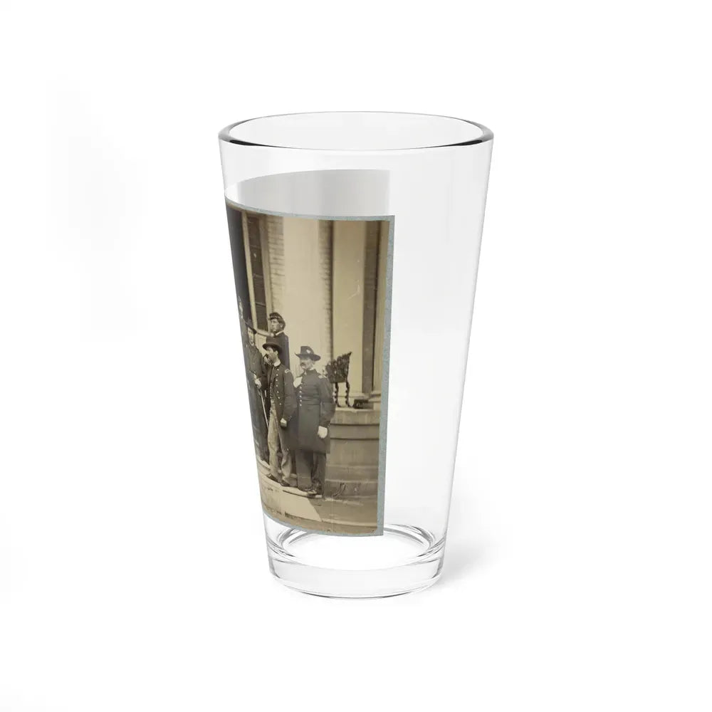 Brevet Major General Chas. Devens And Staff, Richmond, Va., April 1865 (U.S. Civil War) Pint Glass 16oz - Go Mug Yourself