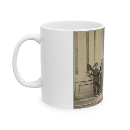 Brevet Major General Chas. Devens And Staff, Richmond, Va., April 1865 (U.S. Civil War) White Coffee Mug - Go Mug Yourself