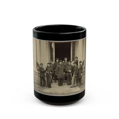 Brevet Major General Chas. Devens And Staff, Richmond, Va., April 1865 (U.S. Civil War) Black Coffee Mug-15oz-Go Mug Yourself