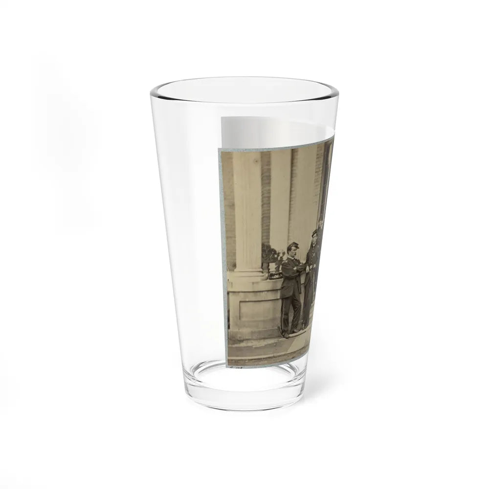 Brevet Major General Chas. Devens And Staff, Richmond, Va., April 1865 (U.S. Civil War) Pint Glass 16oz-Go Mug Yourself