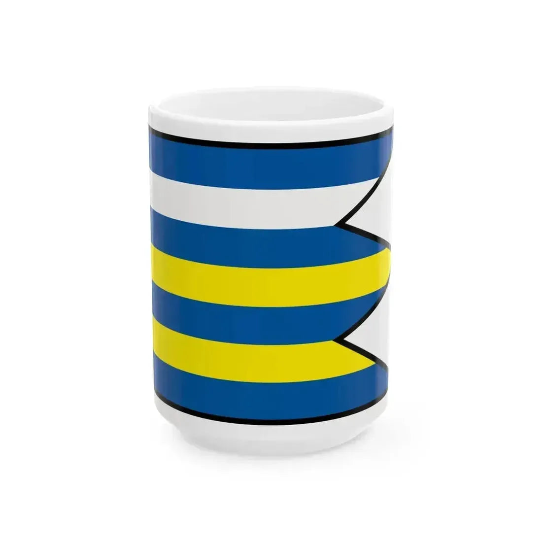 Breza Namestovo Flag (Slovakia) White Coffee Mug 15oz - Go Mug Yourself