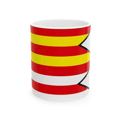 Brezany Presov Flag (Slovakia) White Coffee Mug 11oz - Go Mug Yourself