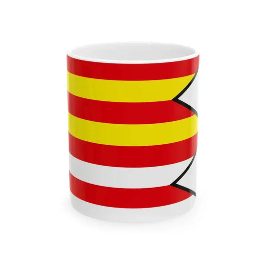 Brezany Presov Flag (Slovakia) White Coffee Mug 11oz - Go Mug Yourself