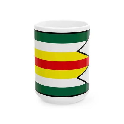 Breznica Stropkov Flag (Slovakia) White Coffee Mug 15oz - Go Mug Yourself