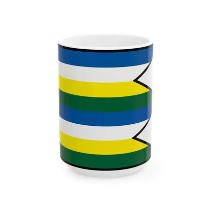 Brezov Bardejov Flag (Slovakia) White Coffee Mug 15oz - Go Mug Yourself
