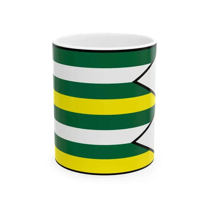 Brezovicka Sabinov Flag (Slovakia) White Coffee Mug 11oz - Go Mug Yourself