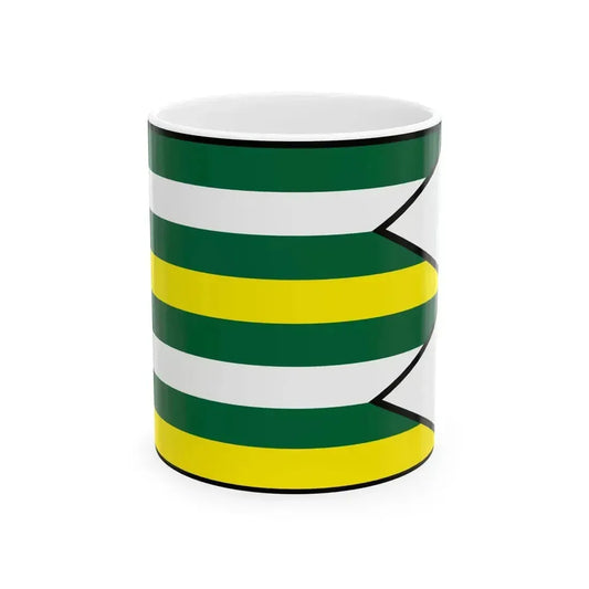 Brezovicka Sabinov Flag (Slovakia) White Coffee Mug 11oz - Go Mug Yourself