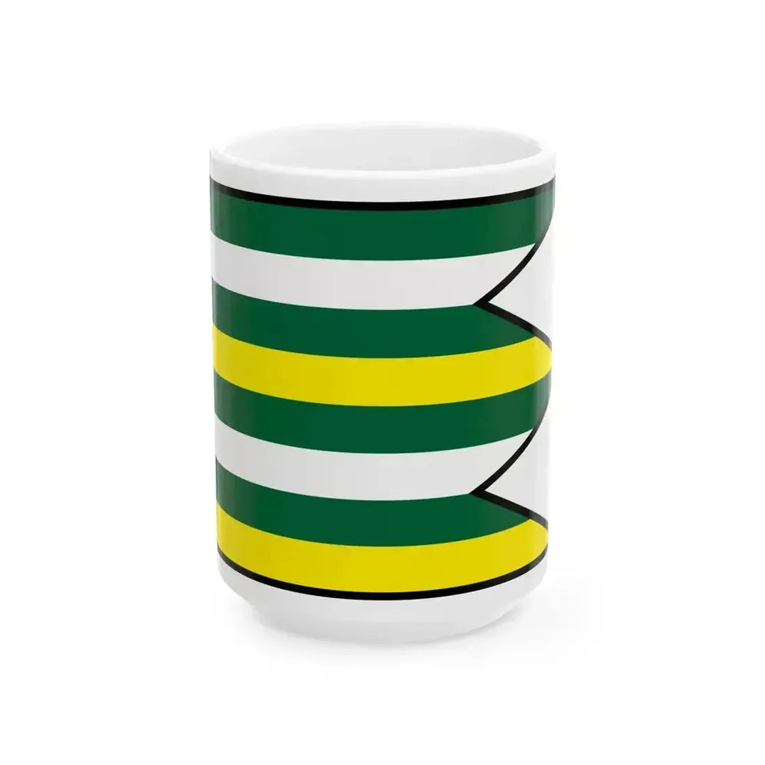 Brezovicka Sabinov Flag (Slovakia) White Coffee Mug 15oz - Go Mug Yourself