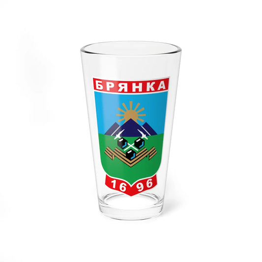 Brianka Ukraine COA (Ukraine) (Coat of Arms) Pint Glass 16oz 16oz - Go Mug Yourself