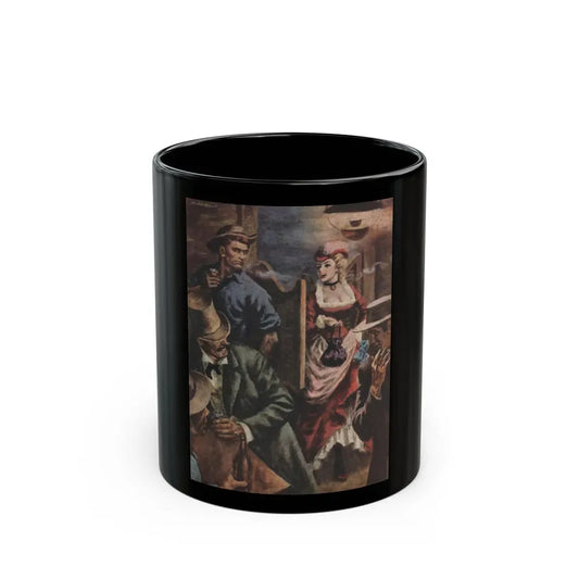 Brickbat Charlie and the Murderous Madam, Cavalier, November 1956 - Black Coffee Mug 11oz - Go Mug Yourself