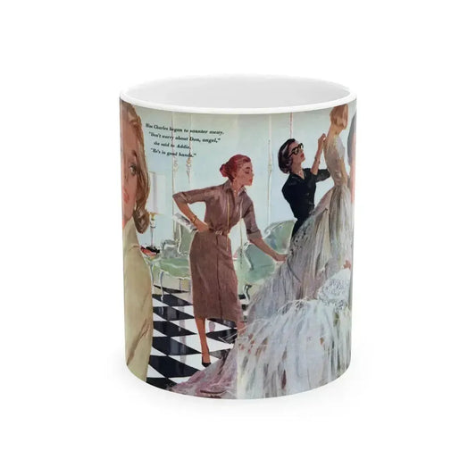 Bride In a Hurry, Redbook, July 1958 - White Coffee Mug 11oz - Go Mug Yourself