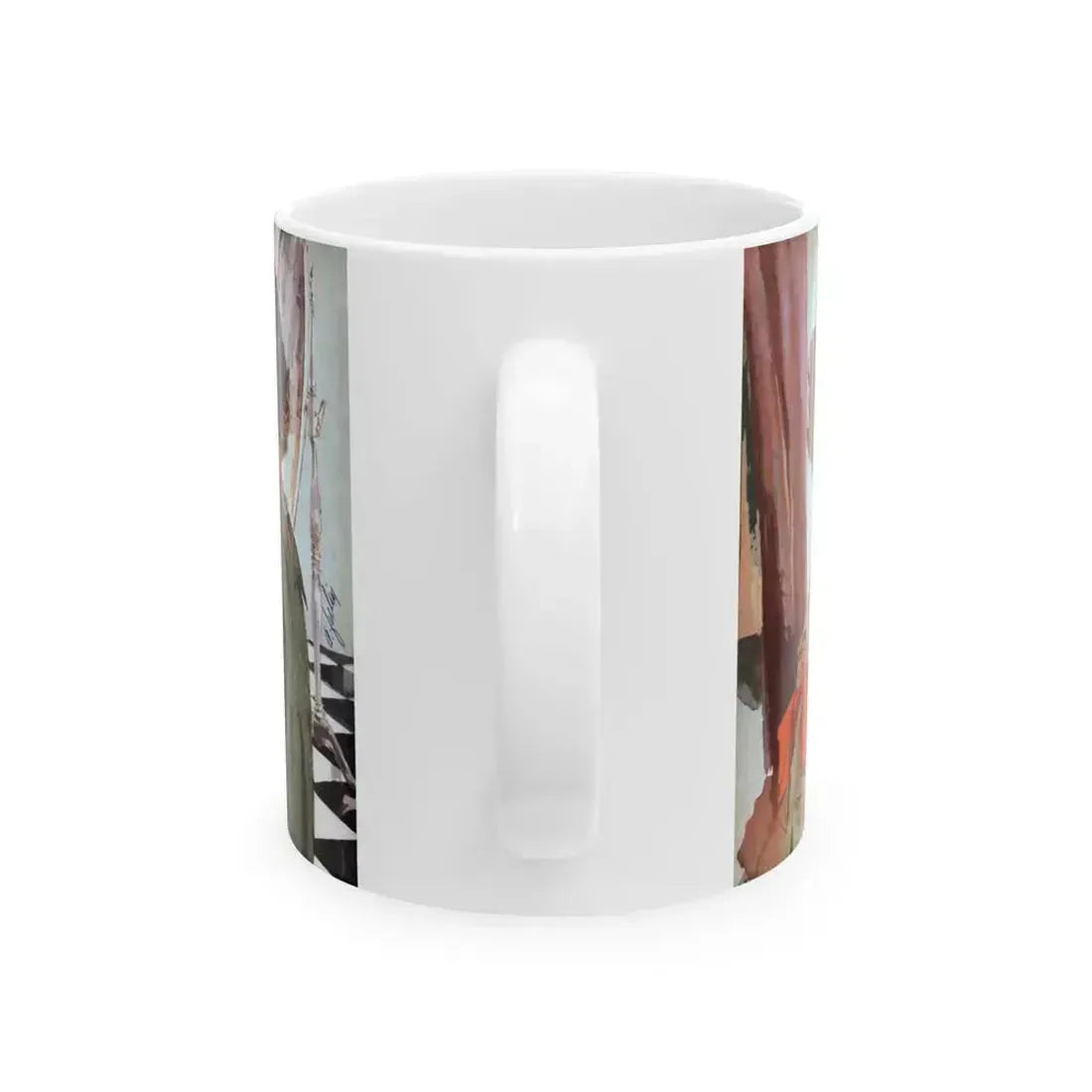 Bride In a Hurry, Redbook, July 1958 - White Coffee Mug - Go Mug Yourself