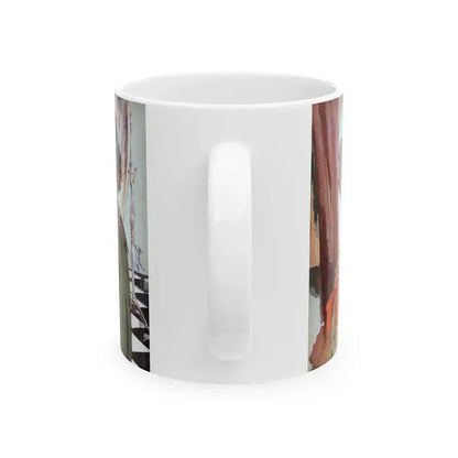 Bride In a Hurry, Redbook, July 1958 - White Coffee Mug - Go Mug Yourself