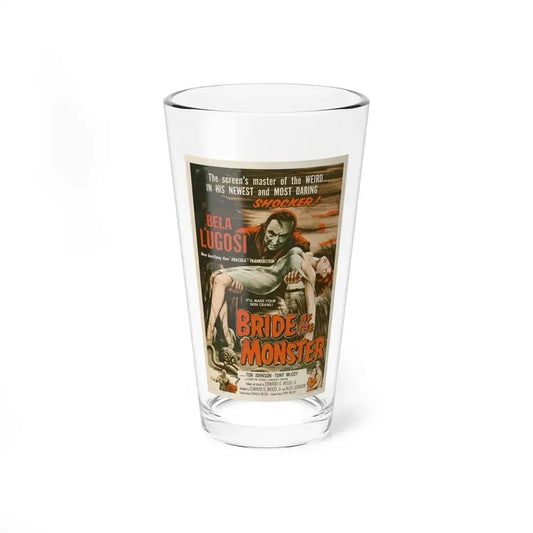 BRIDE OF THE MONSTER 1955 Movie Poster - Pint Glass 16oz 16oz - Go Mug Yourself