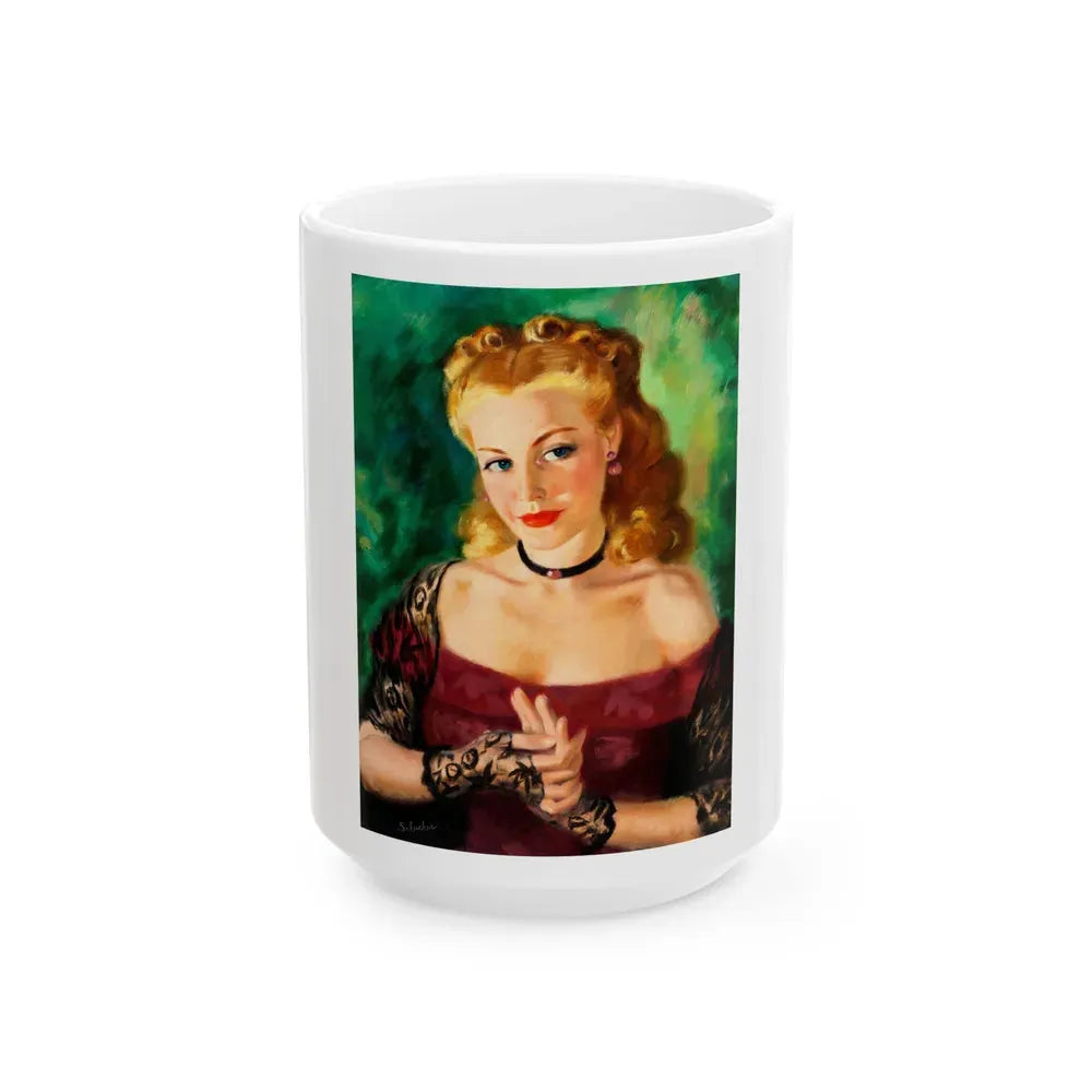 Bride of the Outlaw Sheriff, American Weekly n. 99, 1935 - White Coffee Mug 15oz - Go Mug Yourself