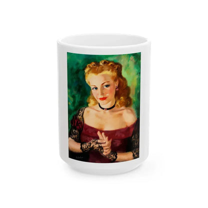 Bride of the Outlaw Sheriff, American Weekly n. 99, 1935 - White Coffee Mug 15oz - Go Mug Yourself