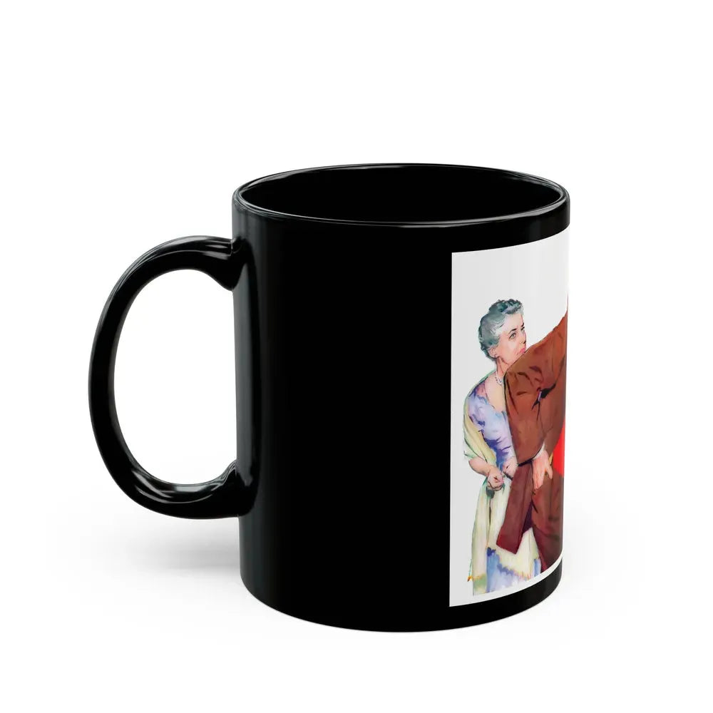 Bride To Be, Woman's Home Companion, August 1955 - Black Coffee Mug - Go Mug Yourself