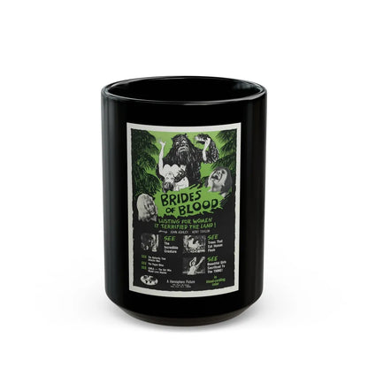 BRIDES OF BLOOD 1968 Movie Poster - Black Coffee Mug-15oz-Go Mug Yourself