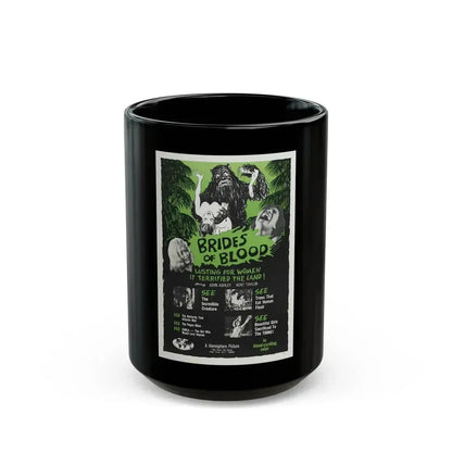 BRIDES OF BLOOD 1968 Movie Poster - Black Coffee Mug 15oz - Go Mug Yourself