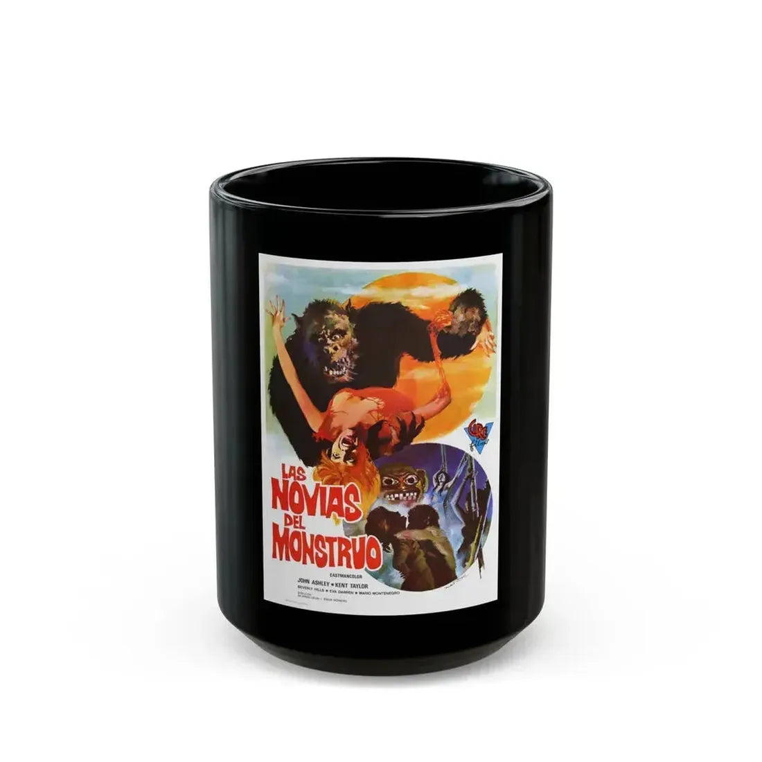BRIDES OF BLOOD (2) 1968 Movie Poster - Black Coffee Mug 15oz - Go Mug Yourself