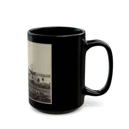 Bridge Across Eastern Branch Of Potomac River, Washington, D.C., April, 1865 (U.S. Civil War) Black Coffee Mug-Go Mug Yourself