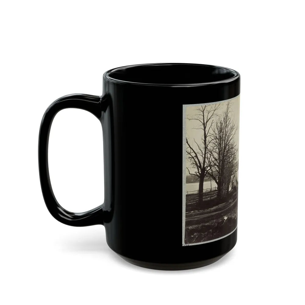 Bridge Across Eastern Branch Of Potomac River, Washington, D.C., April, 1865 (U.S. Civil War) Black Coffee Mug-Go Mug Yourself