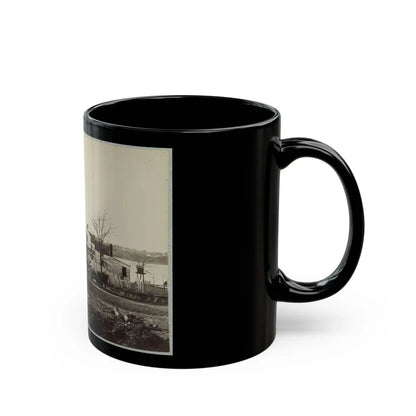 Bridge Across Eastern Branch Of Potomac River, Washington, D.C., April, 1865 (U.S. Civil War) Black Coffee Mug-Go Mug Yourself