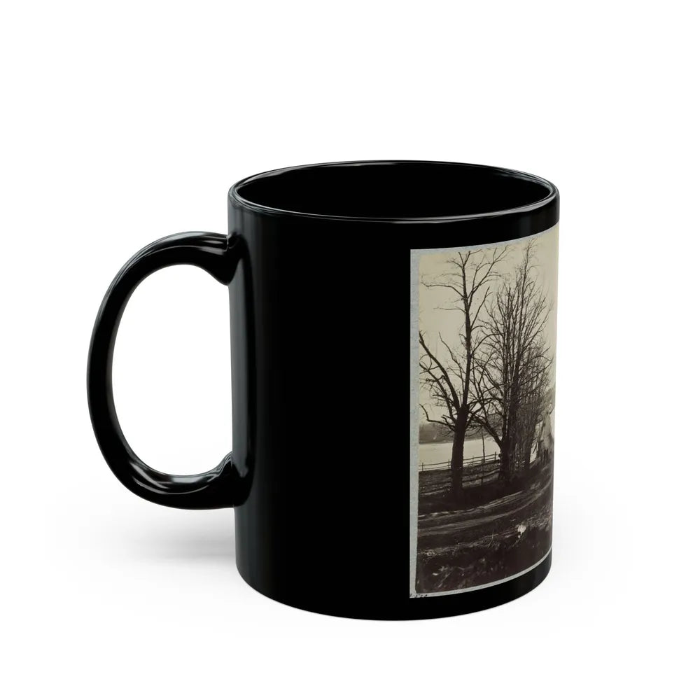 Bridge Across Eastern Branch Of Potomac River, Washington, D.C., April, 1865 (U.S. Civil War) Black Coffee Mug-Go Mug Yourself