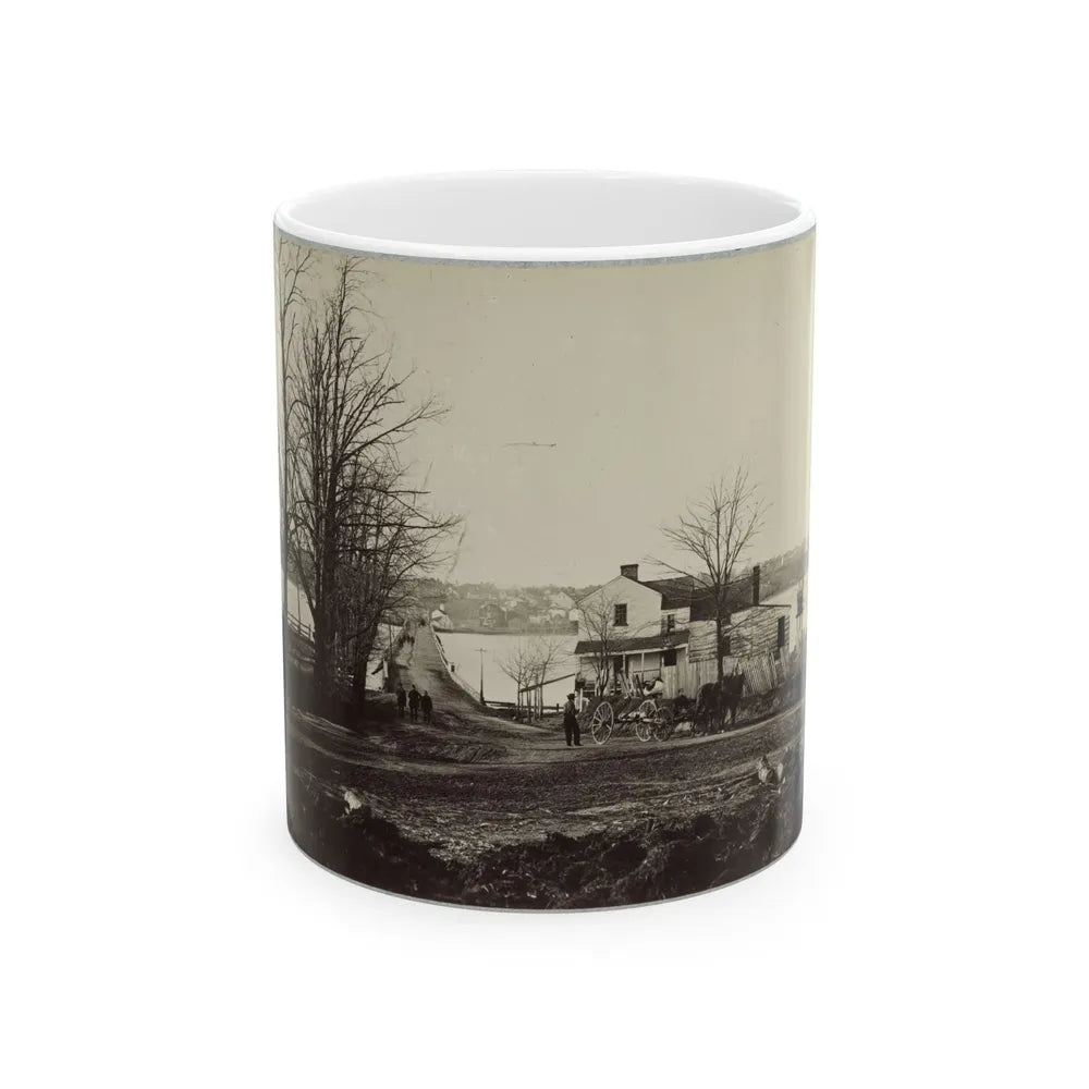 Bridge Across Eastern Branch Of Potomac River, Washington, D.C., April, 1865 (U.S. Civil War) White Coffee Mug-11oz-Go Mug Yourself