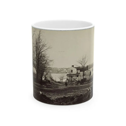 Bridge Across Eastern Branch Of Potomac River, Washington, D.C., April, 1865 (U.S. Civil War) White Coffee Mug-11oz-Go Mug Yourself