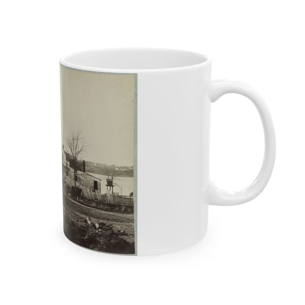 Bridge Across Eastern Branch Of Potomac River, Washington, D.C., April, 1865 (U.S. Civil War) White Coffee Mug-Go Mug Yourself