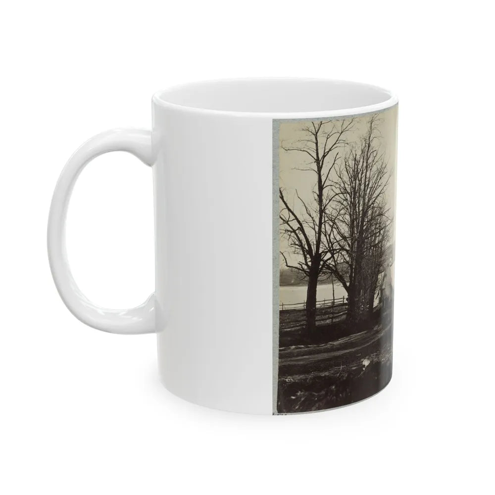 Bridge Across Eastern Branch Of Potomac River, Washington, D.C., April, 1865 (U.S. Civil War) White Coffee Mug-Go Mug Yourself