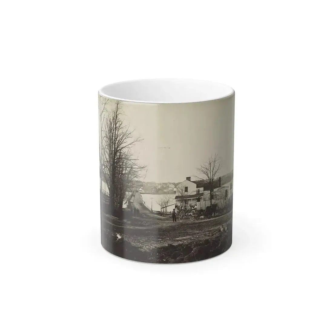 Bridge Across Eastern Branch of Potomac River, Washington, D.C., April, 1865 (U.S. Civil War) Color Changing Coffee Mug 11oz Default Title 11oz - Go Mug Yourself