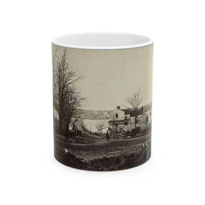 Bridge Across Eastern Branch Of Potomac River, Washington, D.C., April, 1865 (U.S. Civil War) White Coffee Mug 11oz - Go Mug Yourself