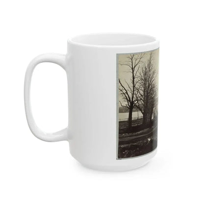 Bridge Across Eastern Branch Of Potomac River, Washington, D.C., April, 1865 (U.S. Civil War) White Coffee Mug - Go Mug Yourself
