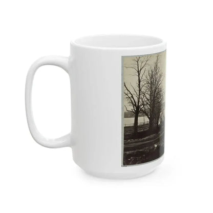 Bridge Across Eastern Branch Of Potomac River, Washington, D.C., April, 1865 (U.S. Civil War) White Coffee Mug - Go Mug Yourself