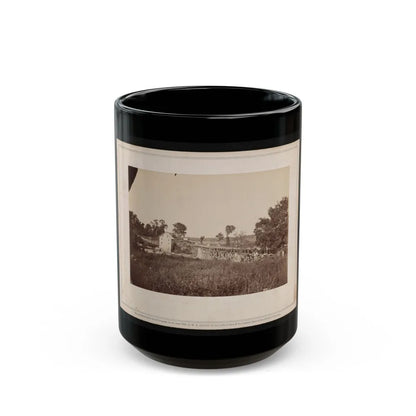 Bridge Across The Rappahannock, North View (U.S. Civil War) Black Coffee Mug-15oz-Go Mug Yourself