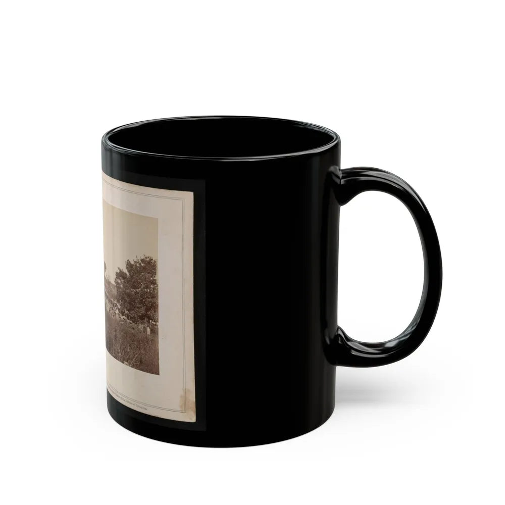 Bridge Across The Rappahannock, North View (U.S. Civil War) Black Coffee Mug-Go Mug Yourself