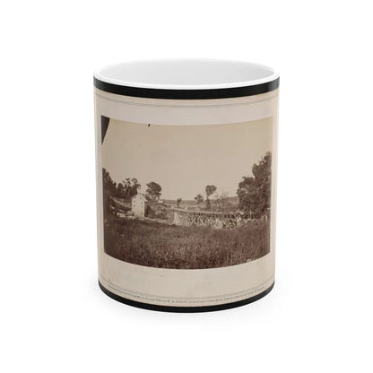 Bridge Across The Rappahannock, North View (U.S. Civil War) White Coffee Mug-11oz-Go Mug Yourself