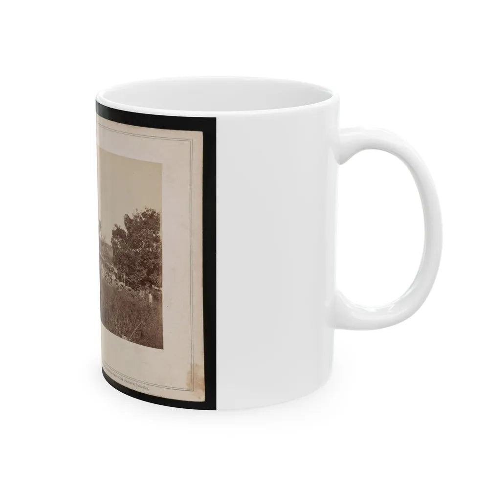 Bridge Across The Rappahannock, North View (U.S. Civil War) White Coffee Mug-Go Mug Yourself