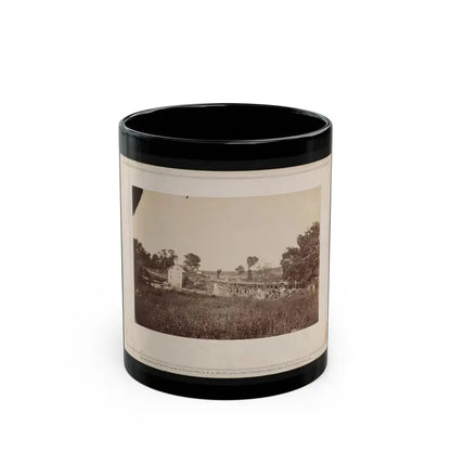 Bridge Across The Rappahannock, North View (U.S. Civil War) Black Coffee Mug 11oz - Go Mug Yourself