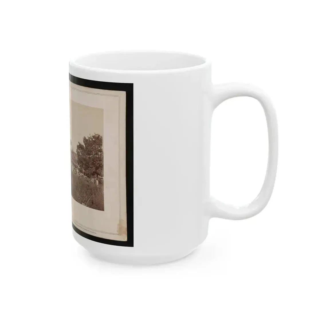 Bridge Across The Rappahannock, North View (U.S. Civil War) White Coffee Mug - Go Mug Yourself