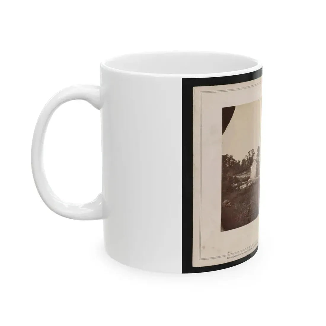 Bridge Across The Rappahannock, North View (U.S. Civil War) White Coffee Mug - Go Mug Yourself