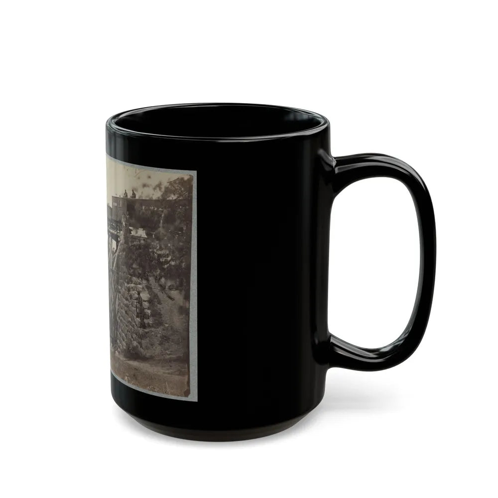 Bridge On Orange & Alexandria Railroad (U.S. Civil War) Black Coffee Mug-Go Mug Yourself