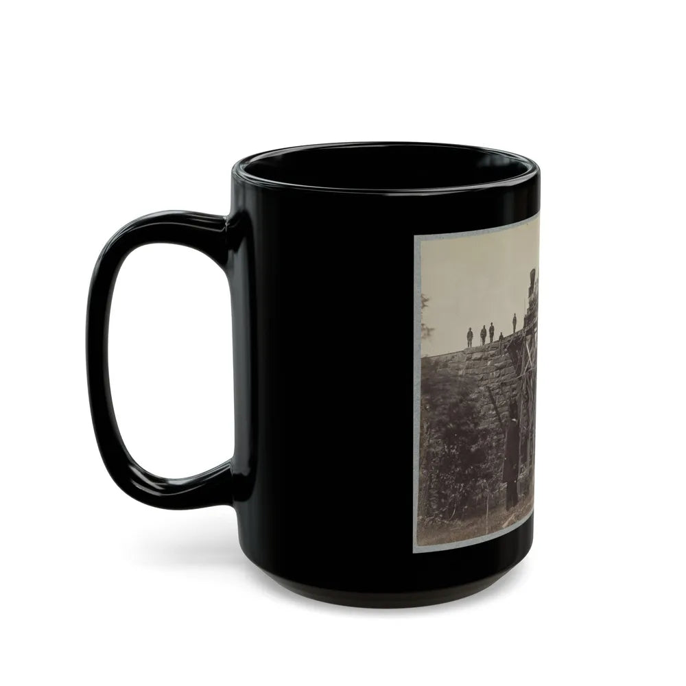 Bridge On Orange & Alexandria Railroad (U.S. Civil War) Black Coffee Mug-Go Mug Yourself