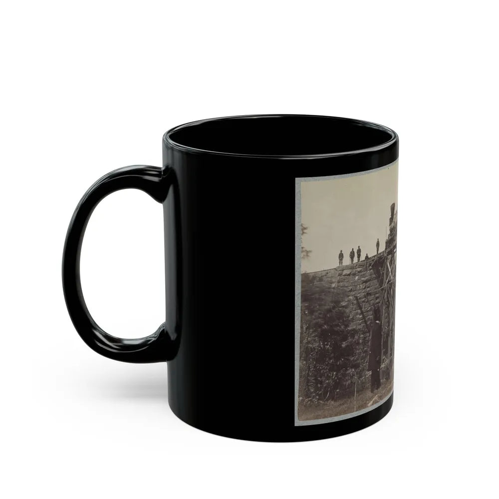 Bridge On Orange & Alexandria Railroad (U.S. Civil War) Black Coffee Mug-Go Mug Yourself