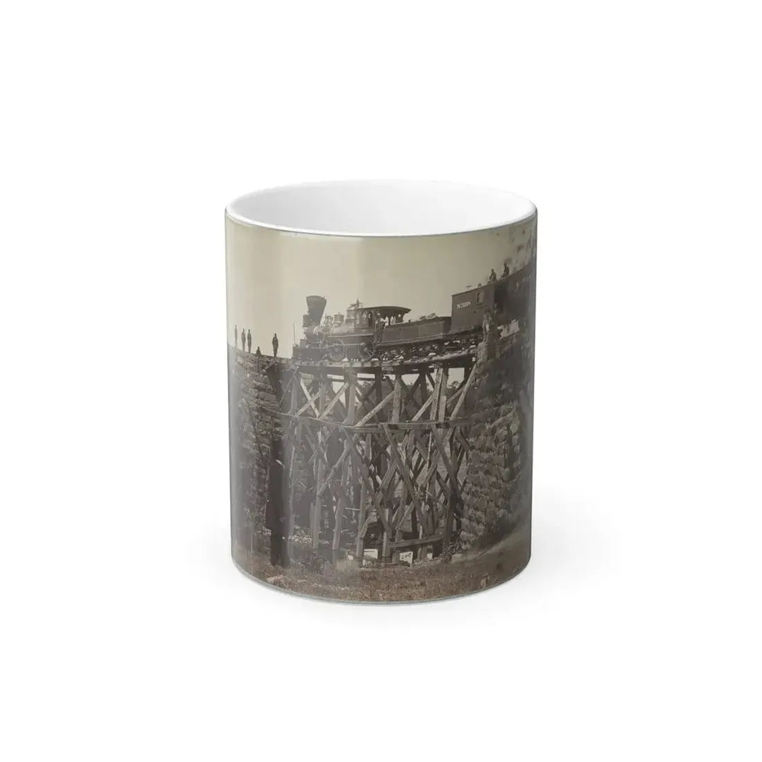 Bridge on Orange & Alexandria Railroad (U.S. Civil War) Color Changing Coffee Mug 11oz - Go Mug Yourself