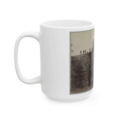 Bridge On Orange & Alexandria Railroad (U.S. Civil War) White Coffee Mug - Go Mug Yourself