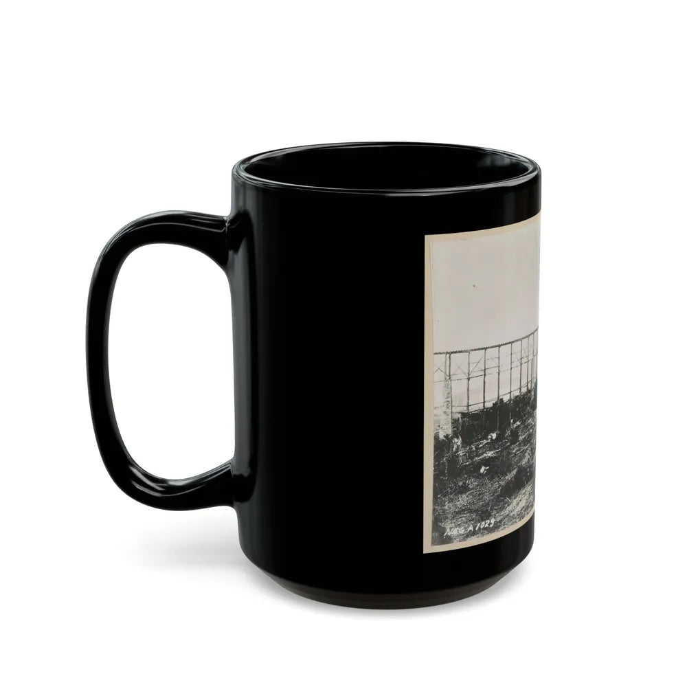 Bridge Over Running Water Creek Destroyed During The Civil War (U.S. Civil War) Black Coffee Mug-Go Mug Yourself