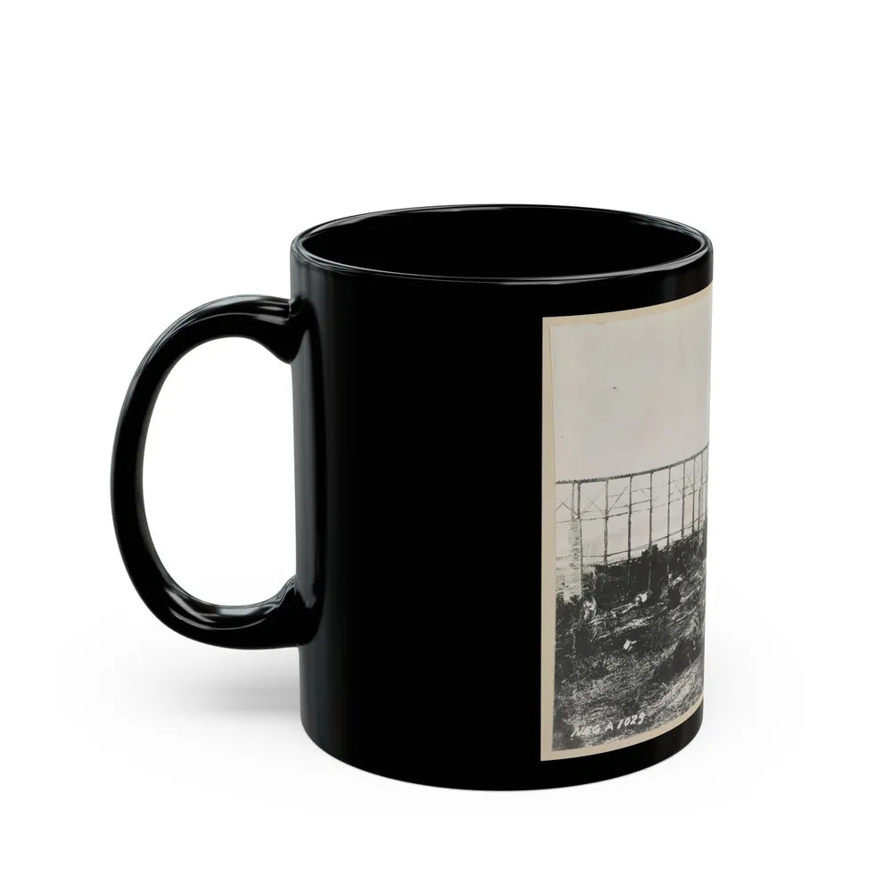 Bridge Over Running Water Creek Destroyed During The Civil War (U.S. Civil War) Black Coffee Mug-Go Mug Yourself